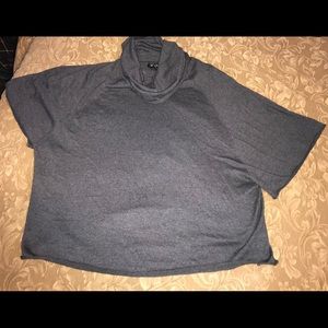 Style & Co XXL Gray Cowl Neck Short Sleeve Sweater